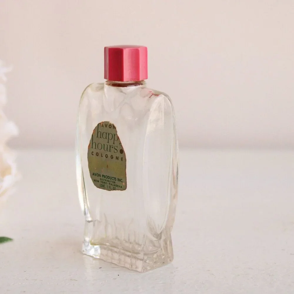 Vintage 1940s Avon Happy Hours Cologne Bottle, 1 oz, Collectible Fragrance - Picture 6 of 10